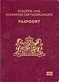 Dutch passport cover as issued 2006 biometric