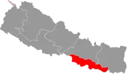 Location of Madhesh Province