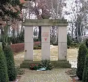 At the Neustadt-Glewe concentration camp memorial