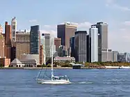 Manhattan, across the bay from Liberty State Park