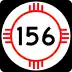 State Road 156 marker