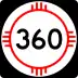 State Road 360 marker