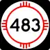 State Road 483 marker