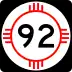 State Road 92 marker