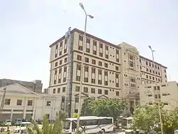 Under construction Outpatient Department of Services Hospital of Lahore