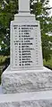 Newmachar War Memorial - Names