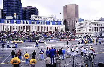 Photo of cars racing