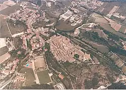 Aerial view of Nocera Umbra (before 26 September 1997).