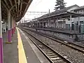 The former westbound platform (platform 1) in October 2006