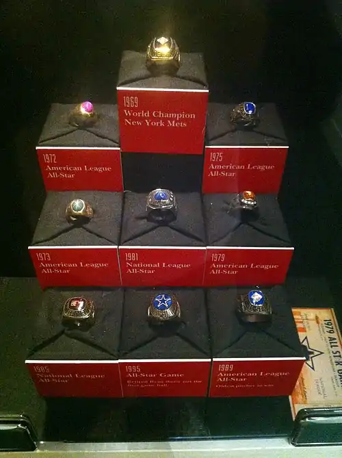 Nolan Ryan's 1969 championship ring on display at the Nolan Ryan Exhibit Center