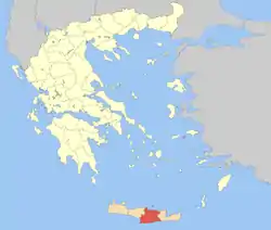 Heraklion regional unit within Greece