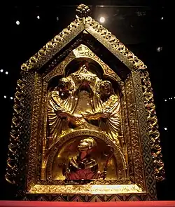 St. Gondulph of Maastricht, looking up from his grave.