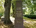 Roths grave at Norra begravningsplatsen in Solna.