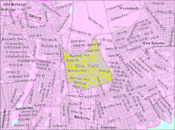 U.S. Census map of North Amityville.