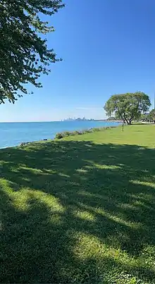 view of Chicago from Northwestern