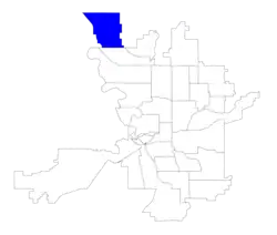 Location within the city of Spokane