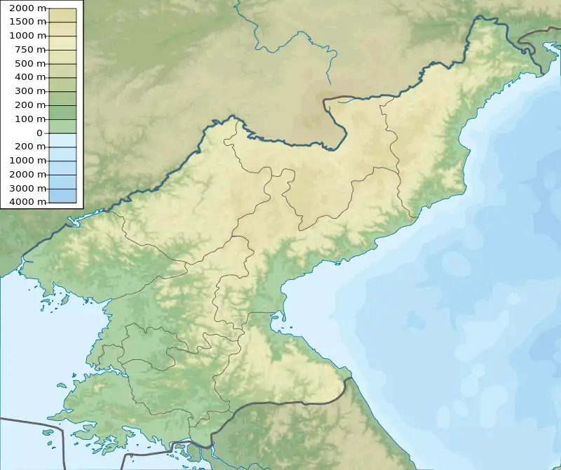 Rangrim Mountains is located in North Korea