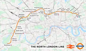 South Acton on the present-day North London line