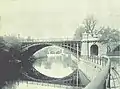 North Parade Bridge before the 1936 rebuild, showing cast-iron arches