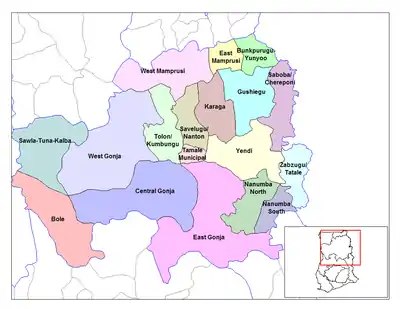 Districts of Northern Region