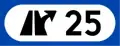 Intersection numberBlue for motorways with multiple lanes. Intended solely for orientation.