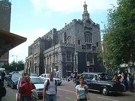 A secular building with diapering: the Norwich Guildhall, constructed in 1407–12