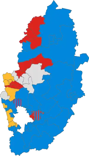 2009 results map