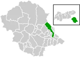 Location within Lienz district