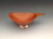 Nut bowl with silver base