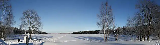 View of Nydalasjön from the south end in feb 2013