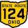 State Route 124 marker