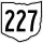 State Route 227 marker