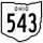 State Route 543 marker