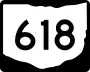 State Route 618 marker