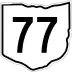 State Route 77 marker