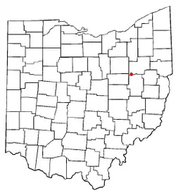 Location of Beach City, Ohio