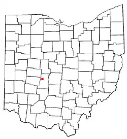 Location of Choctaw Lake, Ohio