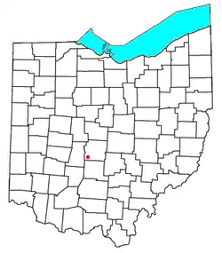 Location of Darbydale, Ohio