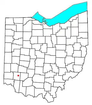 Location of Mathers Mill, Ohio