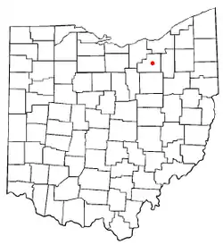 Location of Medina, Ohio