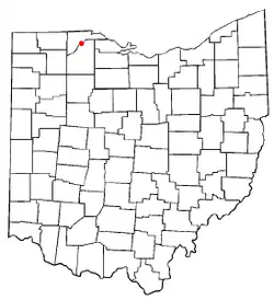 Location of Perrysburg in Ohio