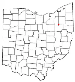 Location of Uniontown, Ohio