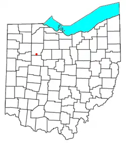 Location of Williamstown, Ohio