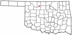 Location of Helena, Oklahoma