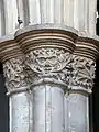 Early 14th-century capital, showing a Green Man