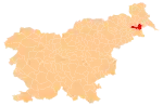 The location of the Municipality of Ljutomer