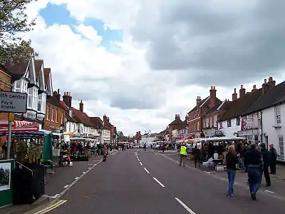 Image 62Odiham High Street in the north-east of Hampshire (from Portal:Hampshire/Selected pictures)