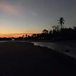 Okaba village at dusk