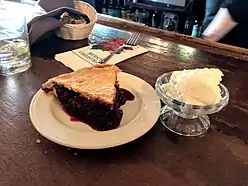 olallieberry pie slice