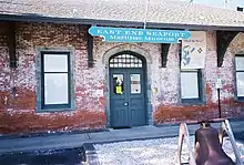 Entrance to old station (now the East End Seaport Museum)